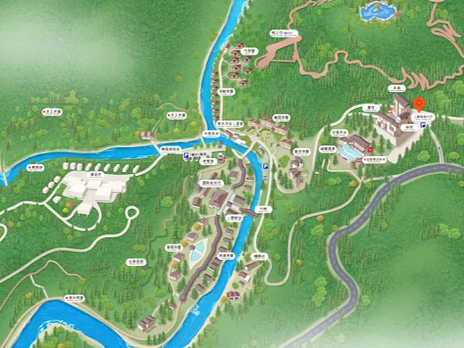 河间结合景区手绘地图智慧导览和720全景技术，可以让景区更加“动”起来，为游客提供更加身临其境的导览体验。